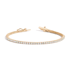 Aurate Lab Grown White Sapphire Tennis Bracelet